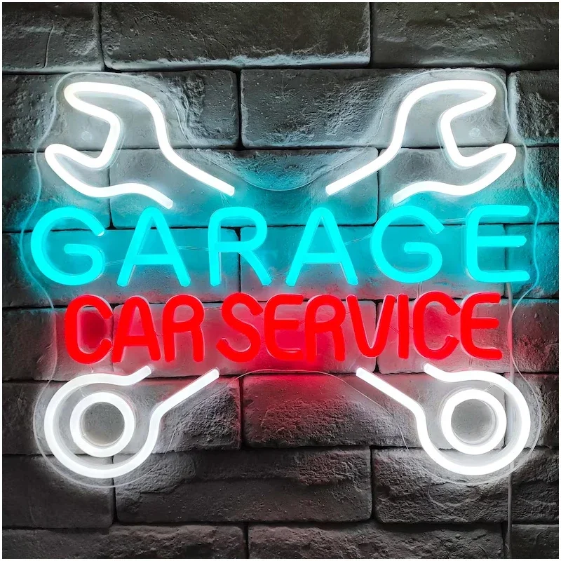 Garage Auto Service Leucht reklamen Autore paratur Leucht reklame Licht  geeignet für Auto Montage Shop Dekoration Nachtlicht Dekor - AliExpress