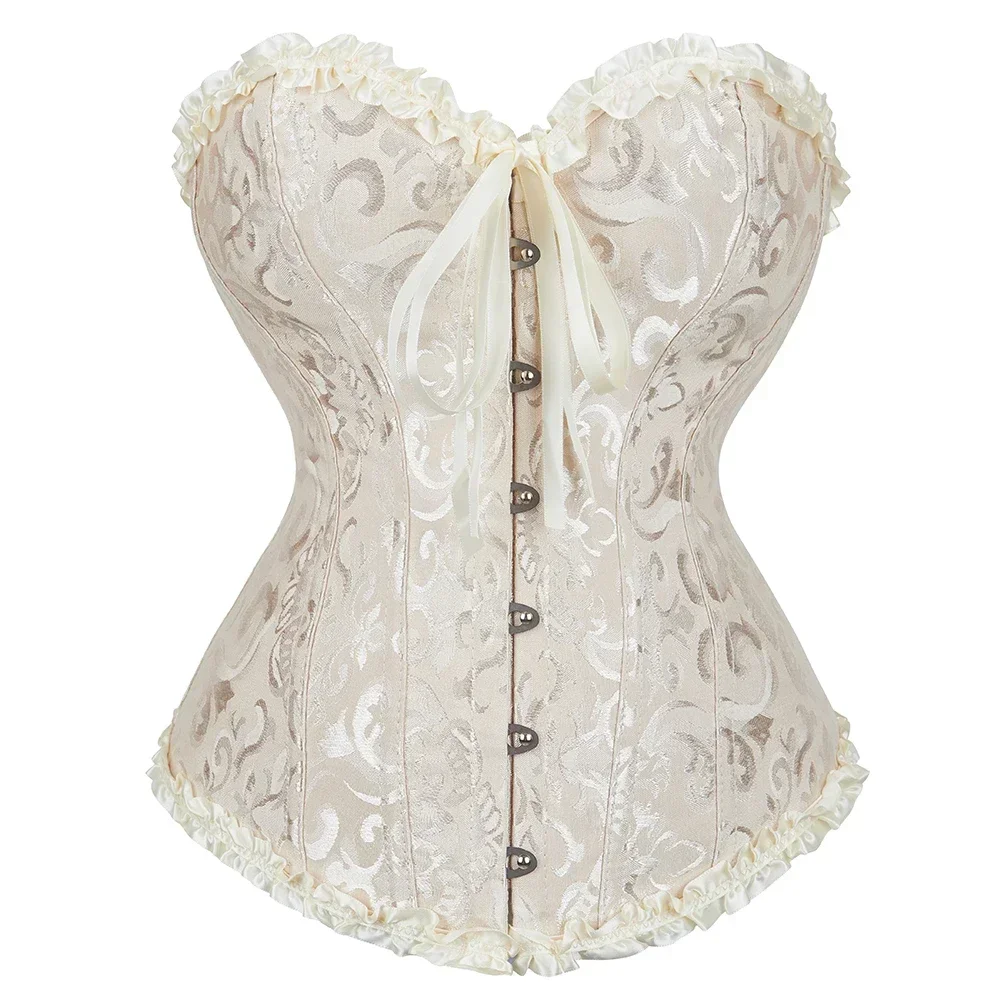 Women's Vintage Gothic Victorian Lace-Up Corset Top - Slimming Waist Shapewear