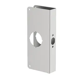 Stainless Steel Door Reinforcement Plate for Enhanced Security (Silver)