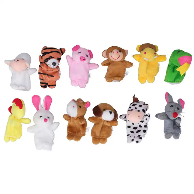 12 Pcs Finger Puppets Cute Soft Short Plush Cartoon Animal Toddler Kids Baby Hand Puppet Toy Set for Over 3 Years Old over 20 years experience original oem quality fuel pump solenoid 5346207