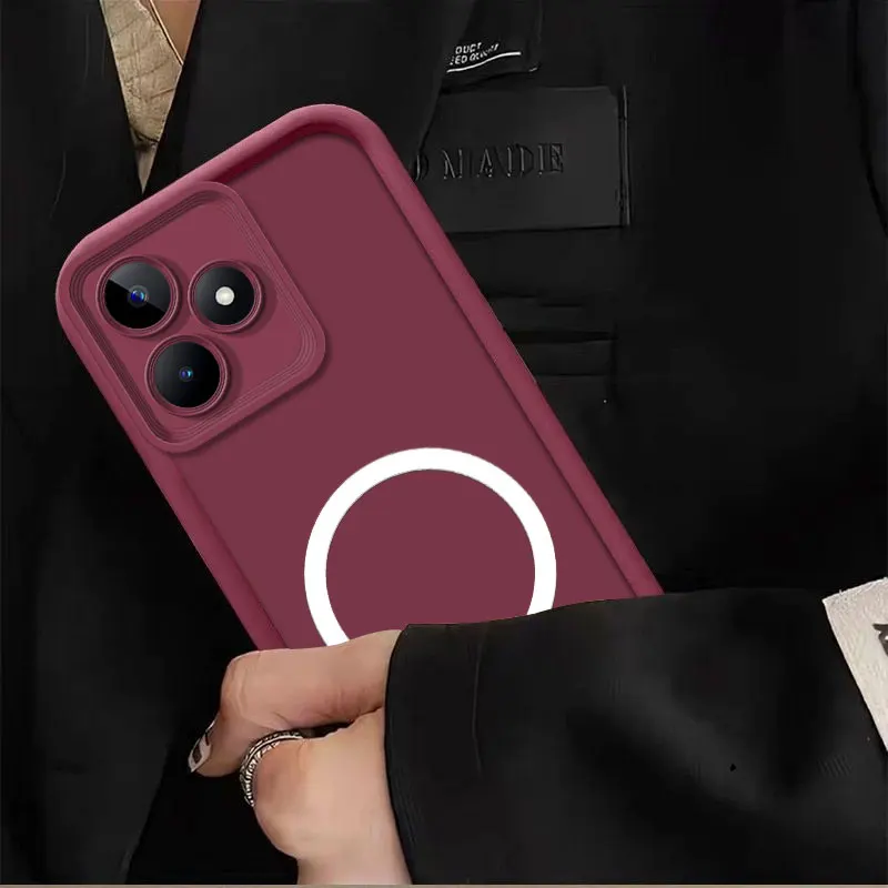 Magnetic Sticker Soft Silicon Phone Case