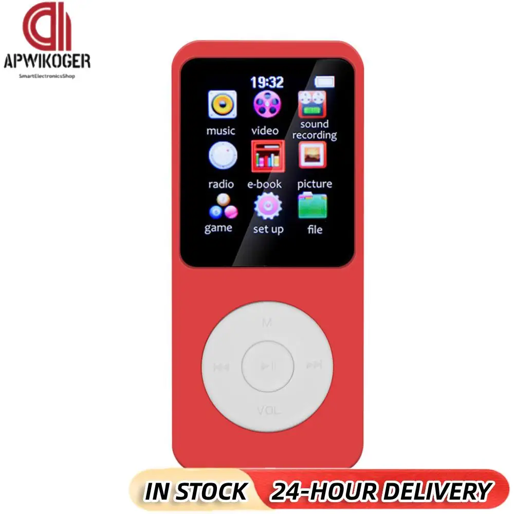 1.8 Inch Color Screen MP3 MP4 Music Player Built-in Speaker Mini Walkman Bluetooth-compatible 5.0 Suppprt TF Card for Windows XP