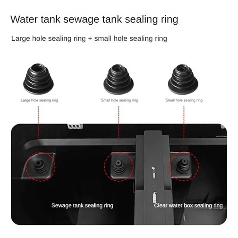 

1 Set For Ecovacs DEEBOT X1 T10 T20 N9+Series Vacuums Base Station Clean & Sewage Water Tank Rubber Plug Sealing Ring