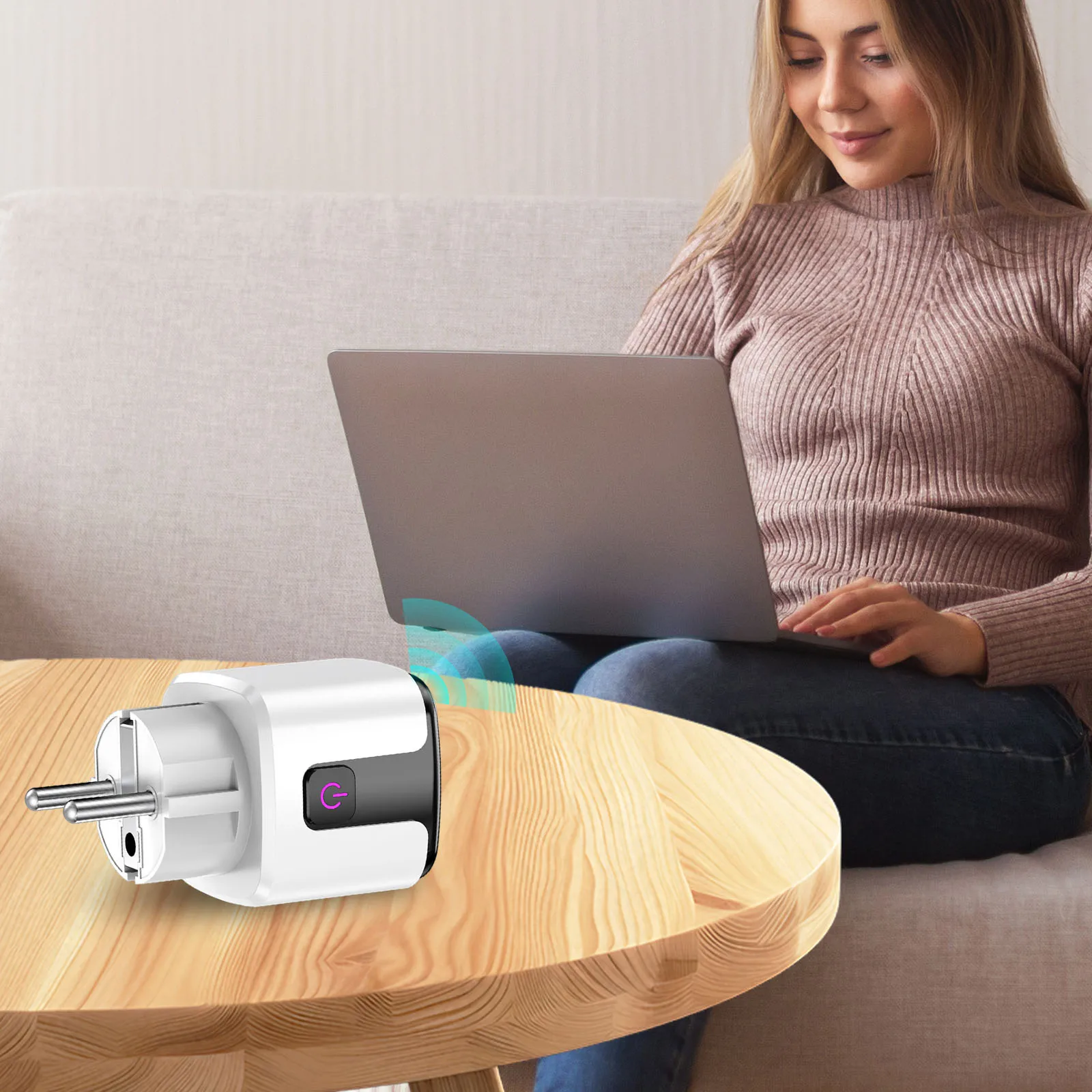 스마트 와이파이 콘센트, Alexa, Google Assistant, Wi-Fi 및 블루투스 지원, 최대 20A/4400W, 가정, 아파트, 호스텔, 사무실용
