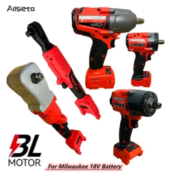 For Milwaukee 18V Battery Brushless Impact Wrench Electric Ratchet Wrench for Tire Change Auto Repair 6 Type Options Power Tools 1