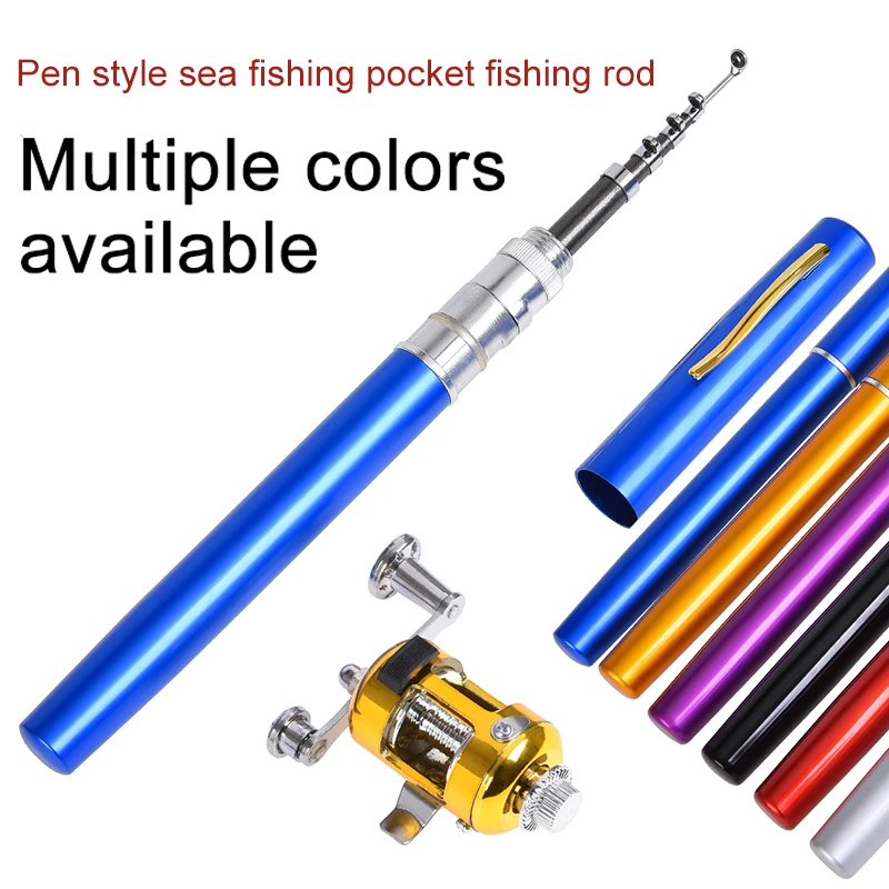 Ultra Short Pocket Rods Steelhead Fishing Rods Small Micro Mini Fishing 1m 1.4m 1.6 Drum Reel Ice spinning fishing rod