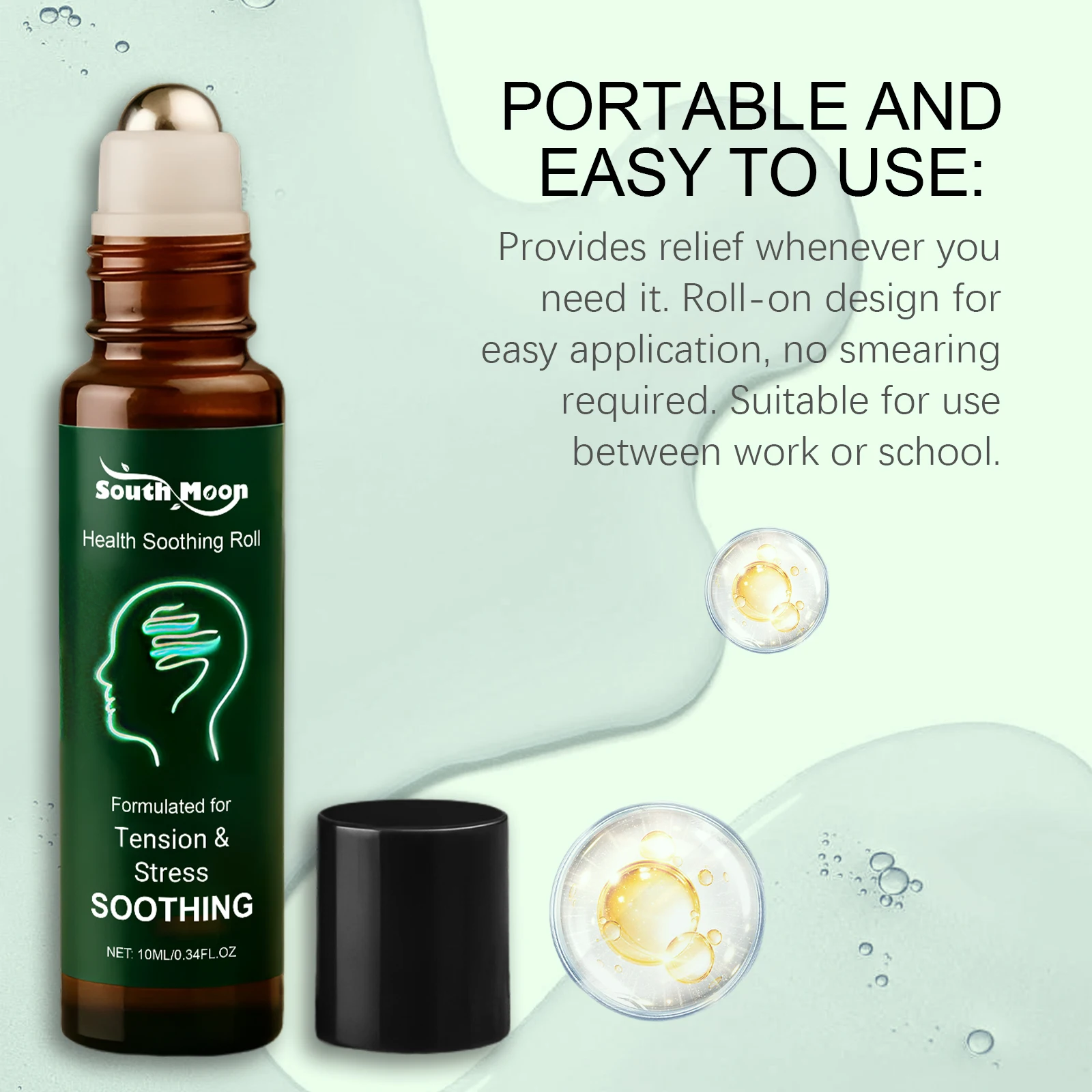 Body Care Roll-On Portable Easy to Use Relieve Discomfort on a Daily Basis Reduce Muscle Tension and Nourish the Body Roll-On