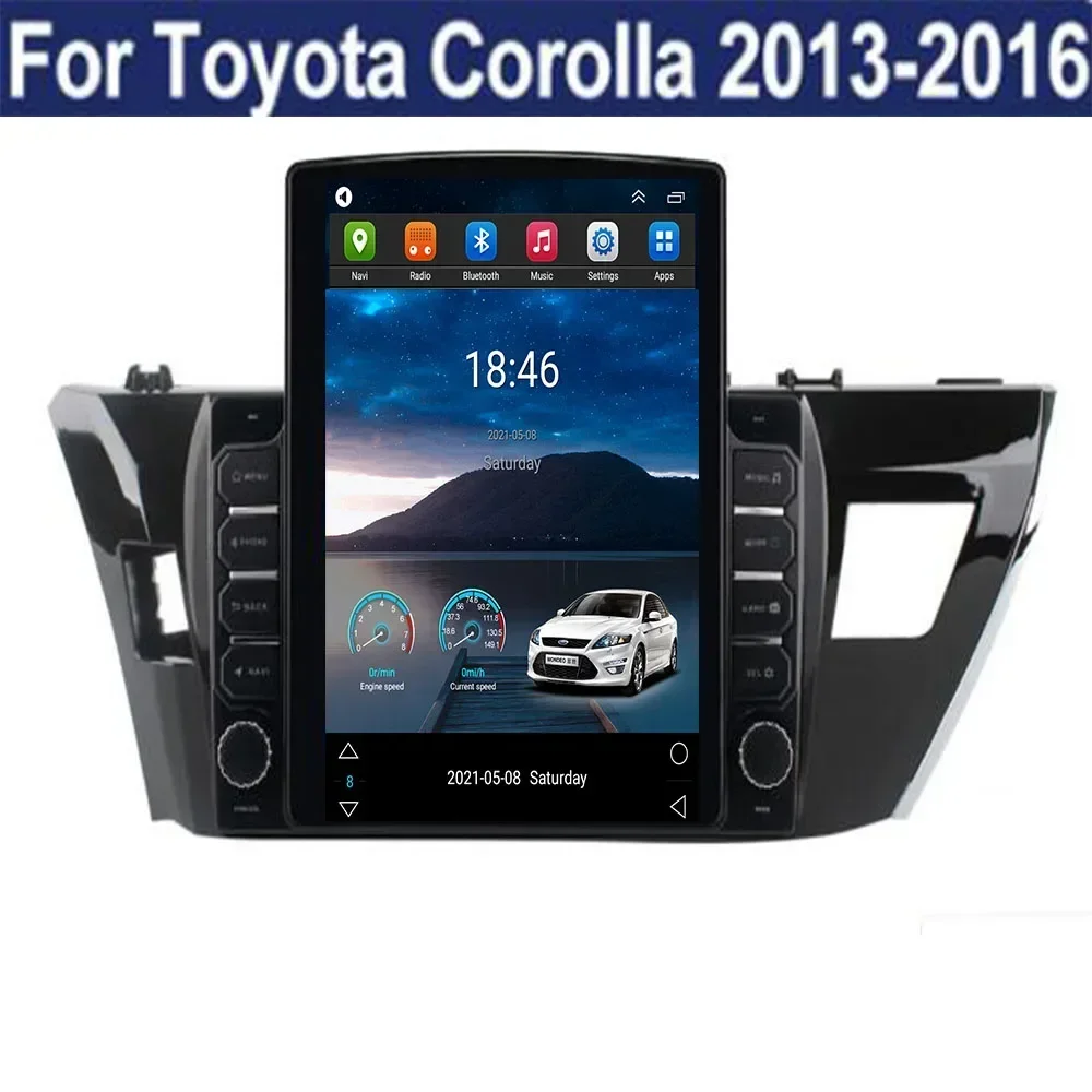 

For Tesla Style 2Din Android 13 Car Radio For Toyota Corolla Ralink 2013-035 Multimedia Video Player GPS Stereo Carplay DSP RDS