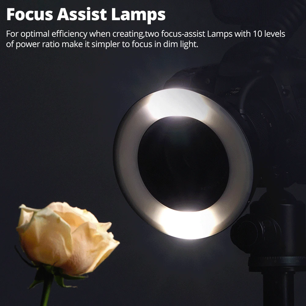 Godox MF-R76C MF-R76N MF-R76S TTL HSS 2.4G Wireless Macro LED Ring Light Speedlite Flash Light Canon Nikon Sony Camera