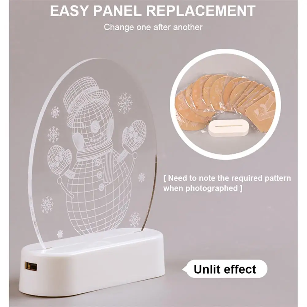 Рисунок 3 - 3d Светодиодная Рождественская лампа