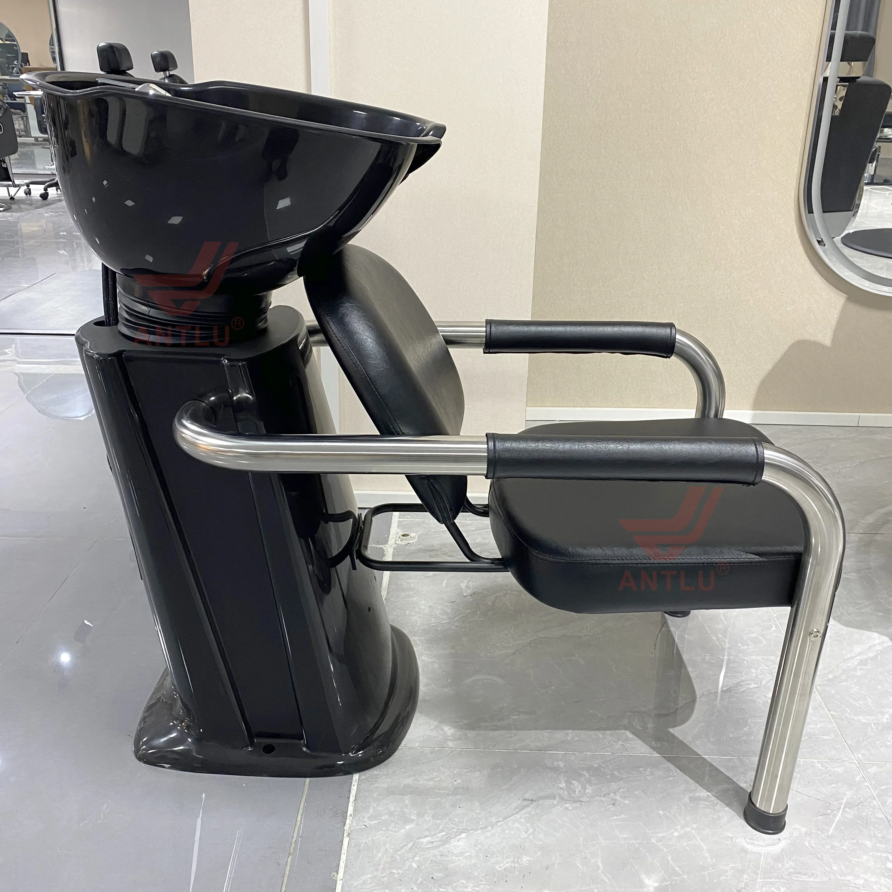 Shampoo chairs plastic Shampoo Bowl Sink Hair Salon Washing Chair Backwash Shampoo Unit chair 2