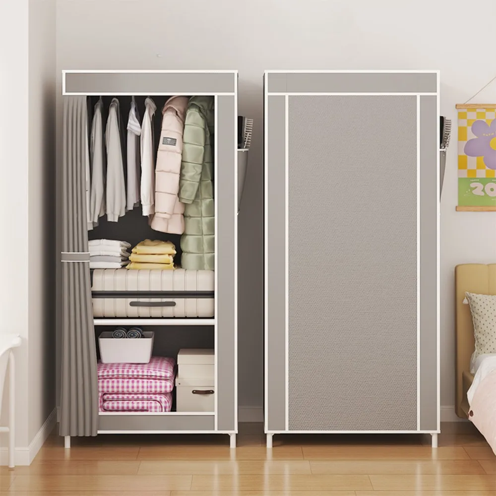 Household Multi-layer Wardrobe Rental Room Storage Wardrobes Single Person Economy Fabric Wardrobe Minimalism Fabric Wardrobes