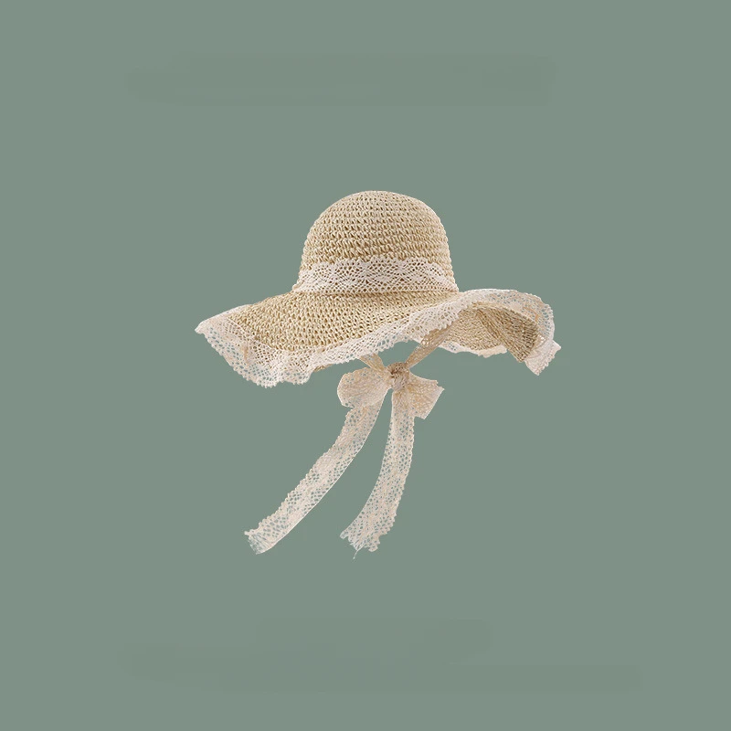 Sun Hats Women Wide Large Brim Beach Straw Foldable UV Protection