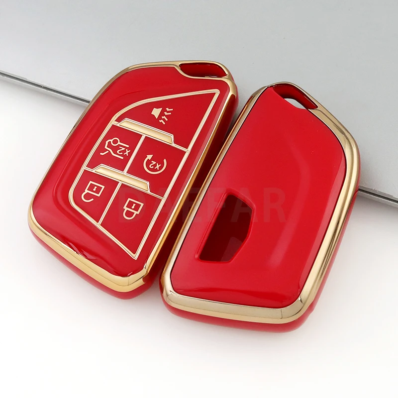 Premium TPU Car Key Fob Cover Case Protector - Sleek Design Shell