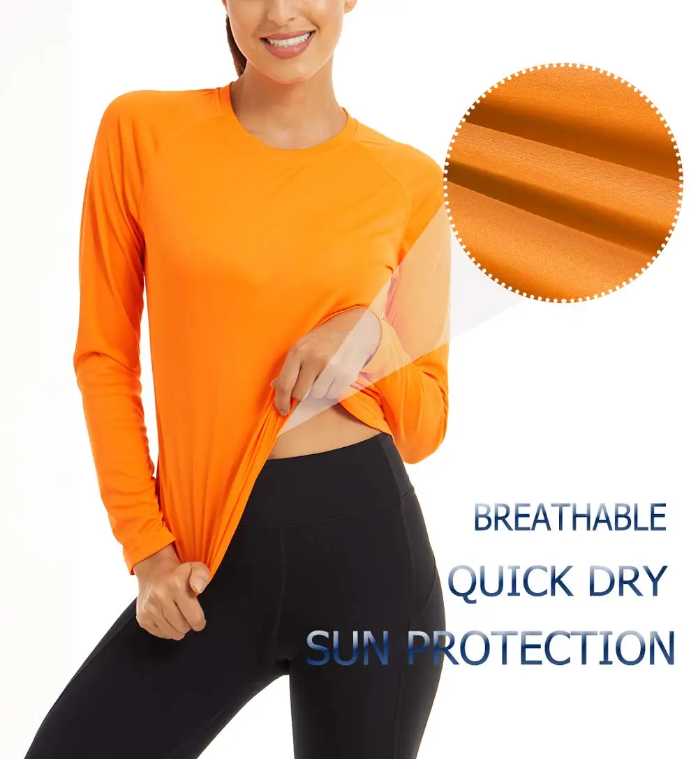TACVASEN UPF 50+ Sun/Skin Protection Quick Dry T-Shirts Womens Long Sleeve Outdoor Performance Tee Shirts Summer Casual278_voghion.com