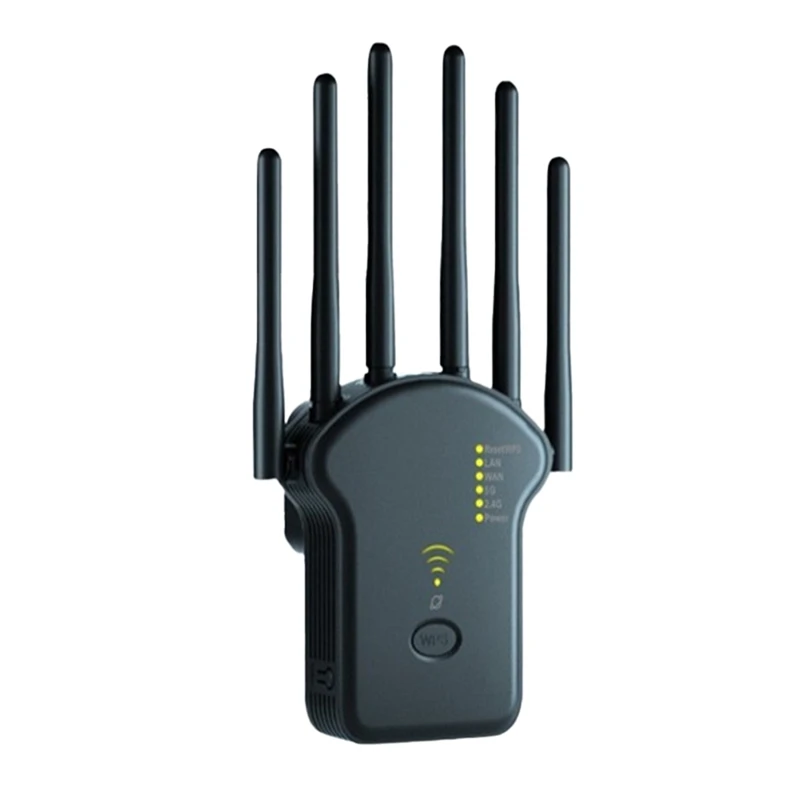 Ripetitore Wifi Wireless 1200Mbps 5Ghz Ripetitore Di Segnale Wifi Dual-Band 2.4G 5G Wifi Extender 6 Antenna Spina Ue