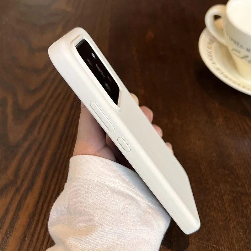 Candy Color Liquid Silicone Bumper Phone Case - Original Matte Shockproof Soft Back Cover