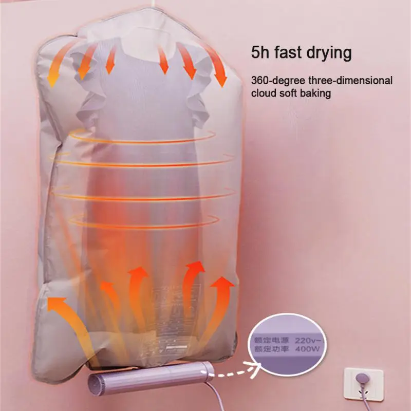 Portable Clothes Dryer Diverse Color Multi-purpose Speed Clothes Dryer Timing Rack Dormitory Small Travel Household