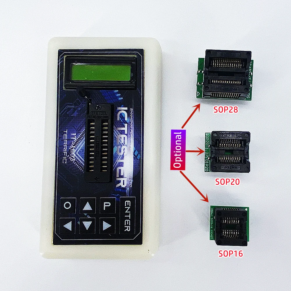 Integrated Circuit IC Chip Tester Transistor Optocoupler Operational Amplifier Regulator Tube Automatic Identification Device