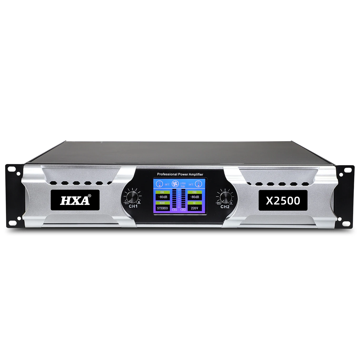 

High quality 2U 2-channel professional Audio Power amplifier