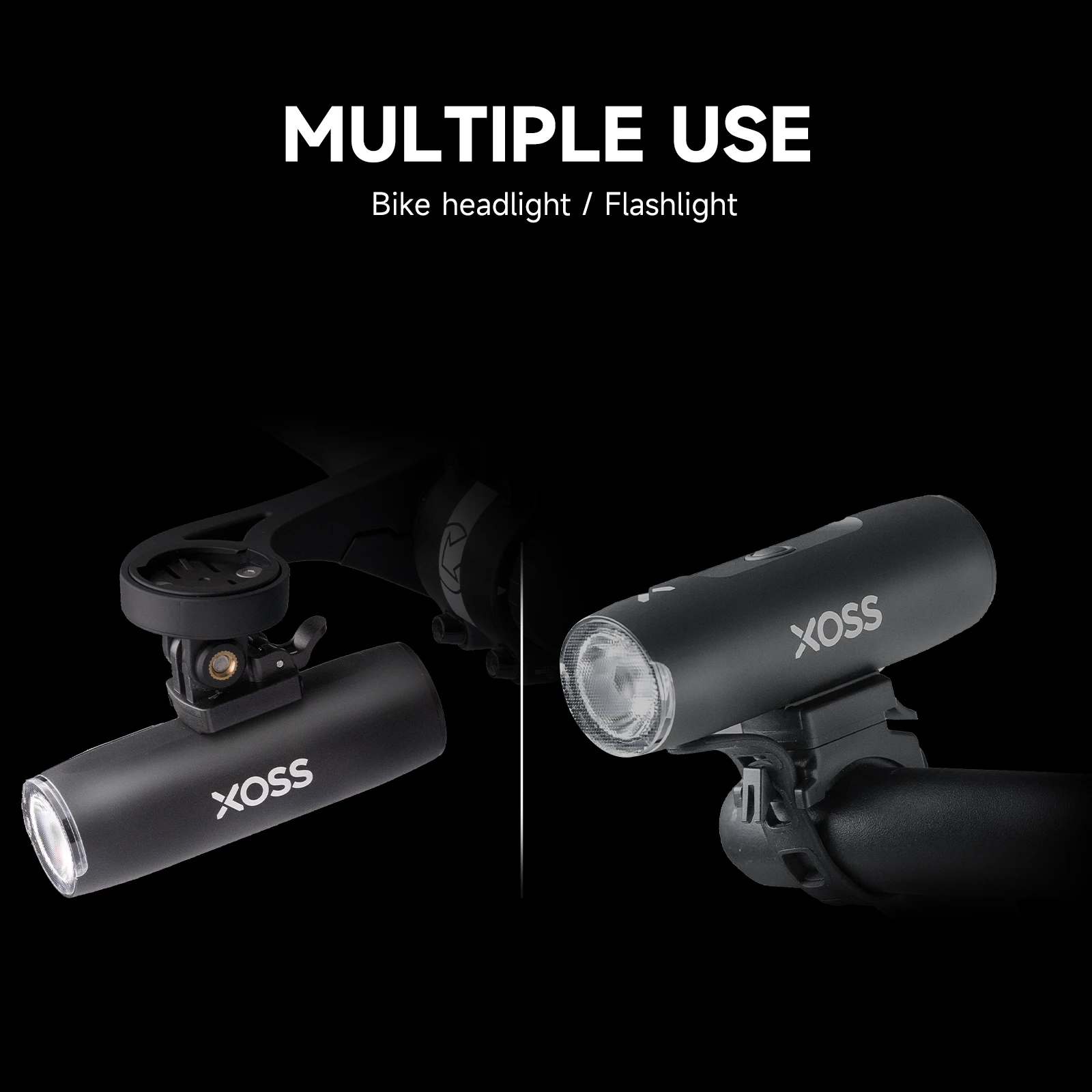 Cliq Bike Light xoss 1300 Lumens Usb Rechargeable Bike Light Waterproof Mtb Handlebar Headlight