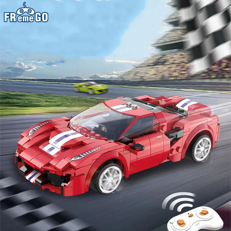 

RC Racing Car Building Blocks MOC Model Remote Control Sports Car City RC Vehicle Gifts Toys for Boys