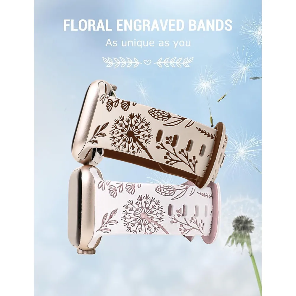 Engraved Silicone Band with Strap