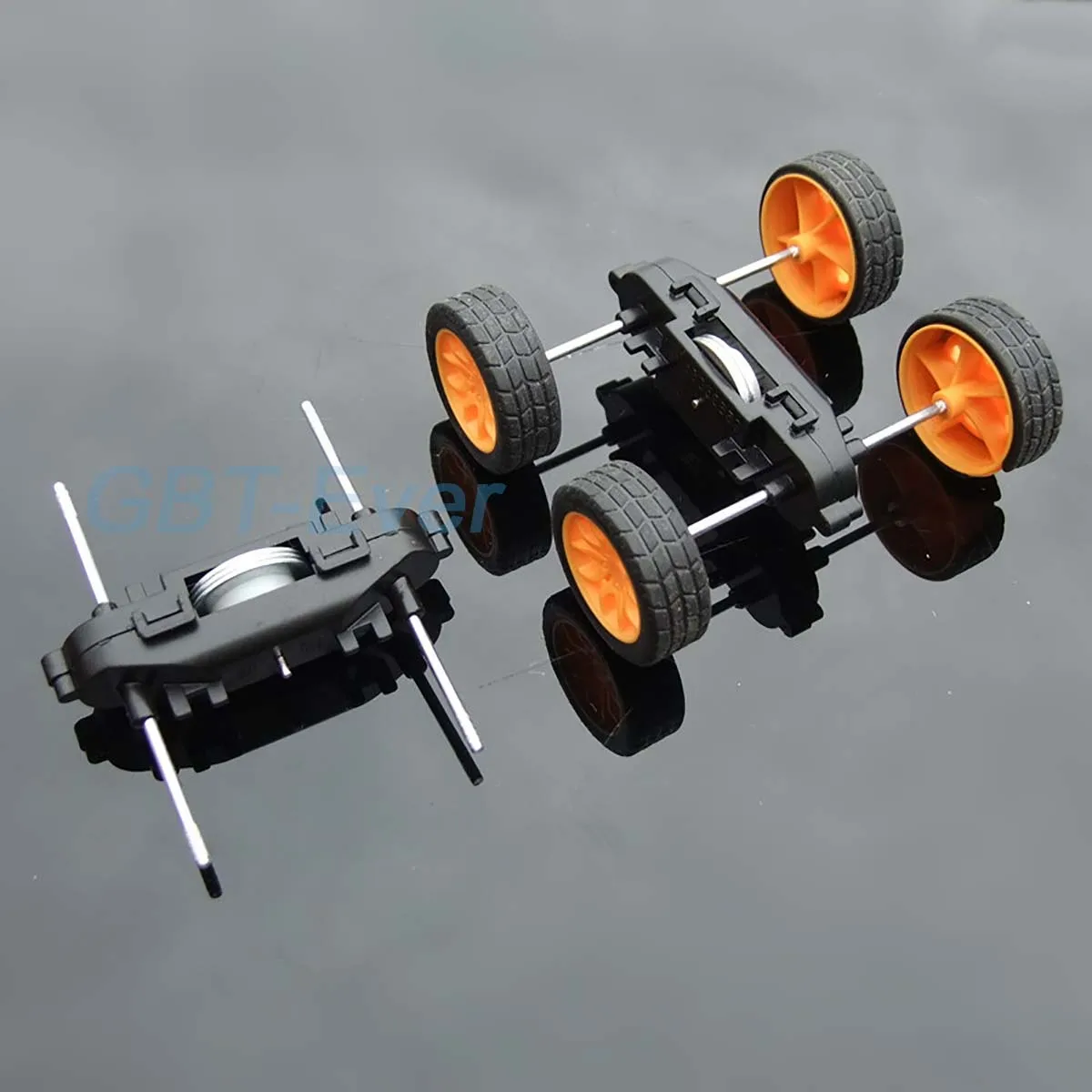 2Pcs Double Inertia Gearboxes Gear Boxes Inertia 4-drive Movement Construction Toys Four-Wheel Drive DIY Car Model Accessories