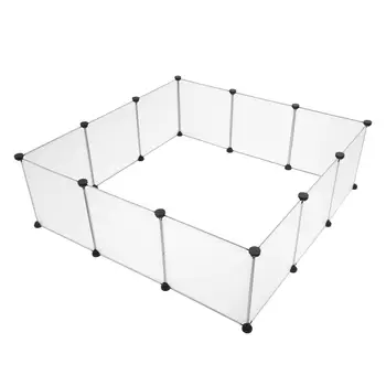 Portable Large Pet Playpen - Plastic Yard Fence for Small Animals & Puppies, Outdoor Dog Crate Tent 6