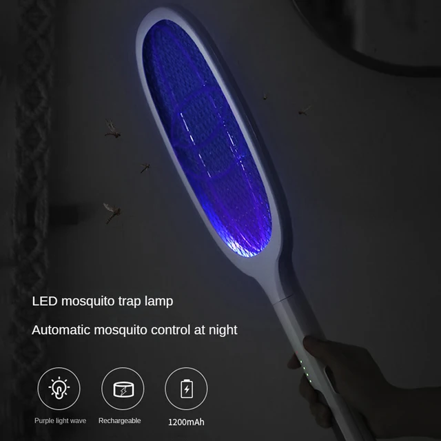 Szúnyoggyilkos Lámpa 2 -Ben 1 Multifunkcionális Lila Lámpával Usb Töltés Otthoni Háztartási Cikkek Szúnyog Gyilkos Abs Llyswatter - Image 4