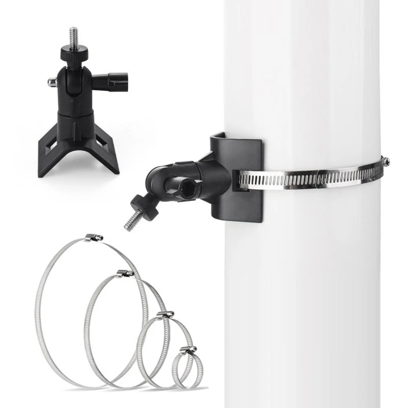 Universal Camera Mount Pipe Bracket Stainless Steel Adjustable