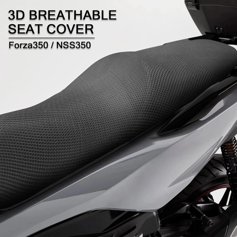 혼다 Forza350 NSS350 Forza NSS 350 오토바이 3D 메쉬 그물 뒷좌석 커버 시트 쿠션 커버 액세서리