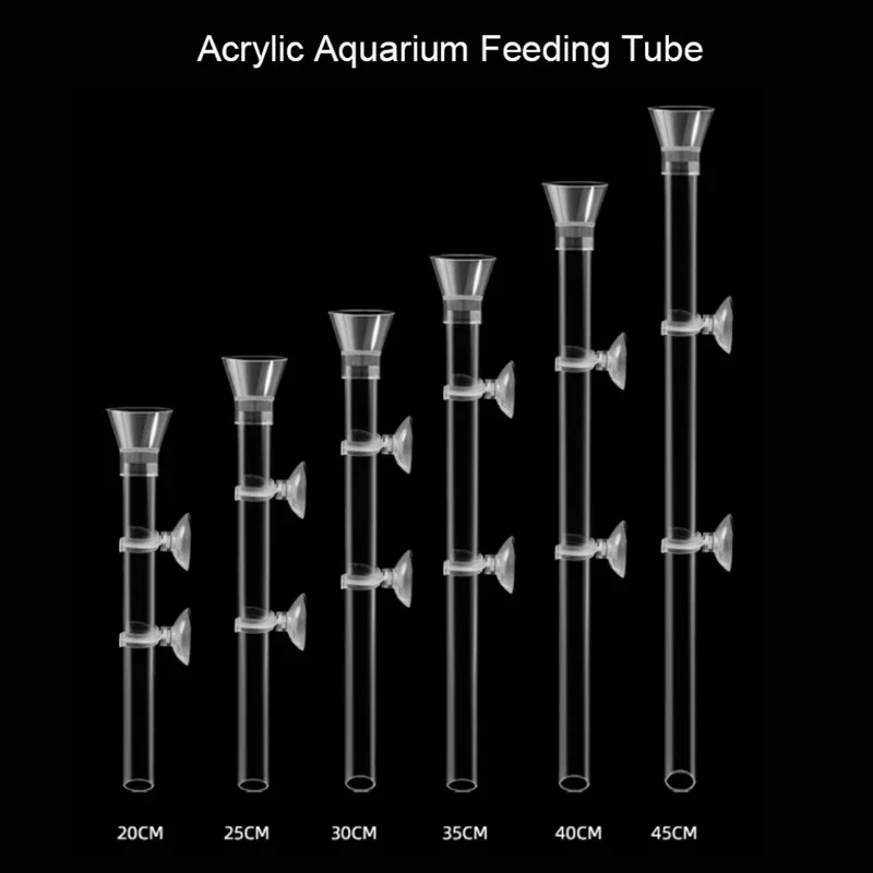 

Acrylic Aquarium Feeder Tube Dish Transparent Fish Tank Shrimp Snail Shrimp Food Feeder Bowl Aquarium Feeding Accessories