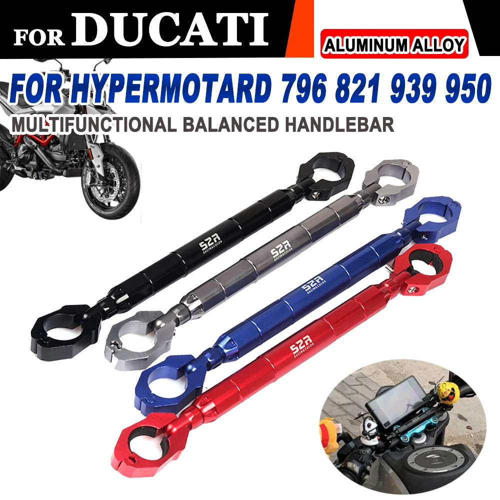 

Motorcycle Handlebar Balance Grips Handle Bar Cross Mobile Phone Holder For Ducati Hypermotard 796 821 939 939SP 950 1100 Parts