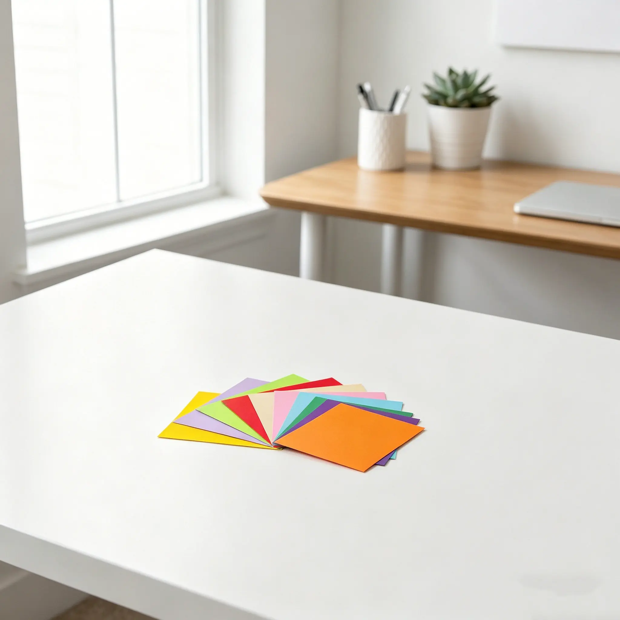 1000개입 정사각형 종이접기 용지 10x10cm 일본 공예 종이팩, 선명하고 변색 방지되는 색상, 교실 미술 공예 스크랩북용