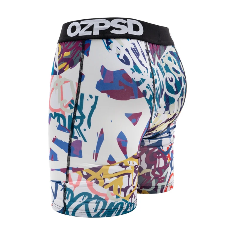 5Pcs Sexy Summer Men Boxer Underwear Breathable Printed Men's Panties Underpants Male Plus Size Man Boxer Briefs Man Boxershorts 4