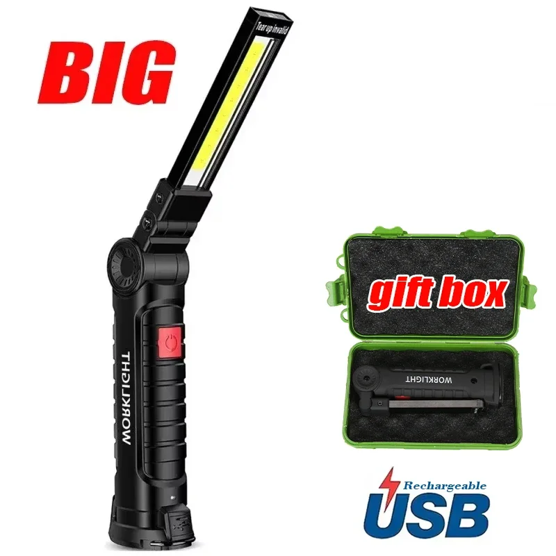MODOAO Rechargeable COB LED Work Light 700 Lumens Magnetic