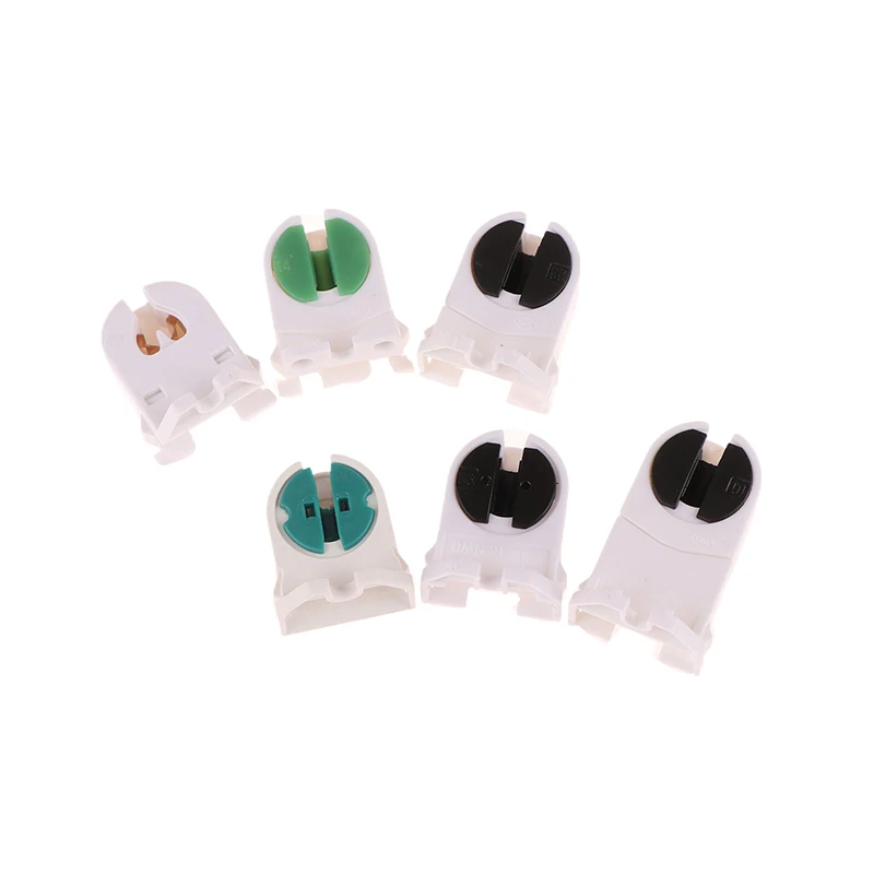 Home T5 Light Holder G5 Base Non-Shunted Heat-Resistant Lamp Socket 10Pcs AC500V 2A for LED Fluorescent Light Tube Holder