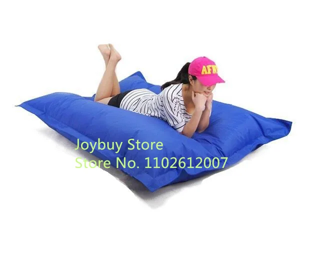 Waterproof Big Size Square Lazy Sofa Bean Bag Solid Chair Covers Without Filler/Inner Puff Couch Tatami for Outdoor