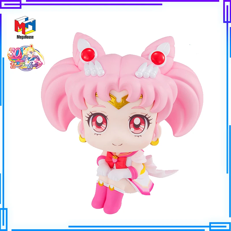 

MH Original Look Up Pretty Guardian Movie Eternal Sailor Moon Figures Mini Sailor Chibi Moon Action Figure Cute Room Decor Toys
