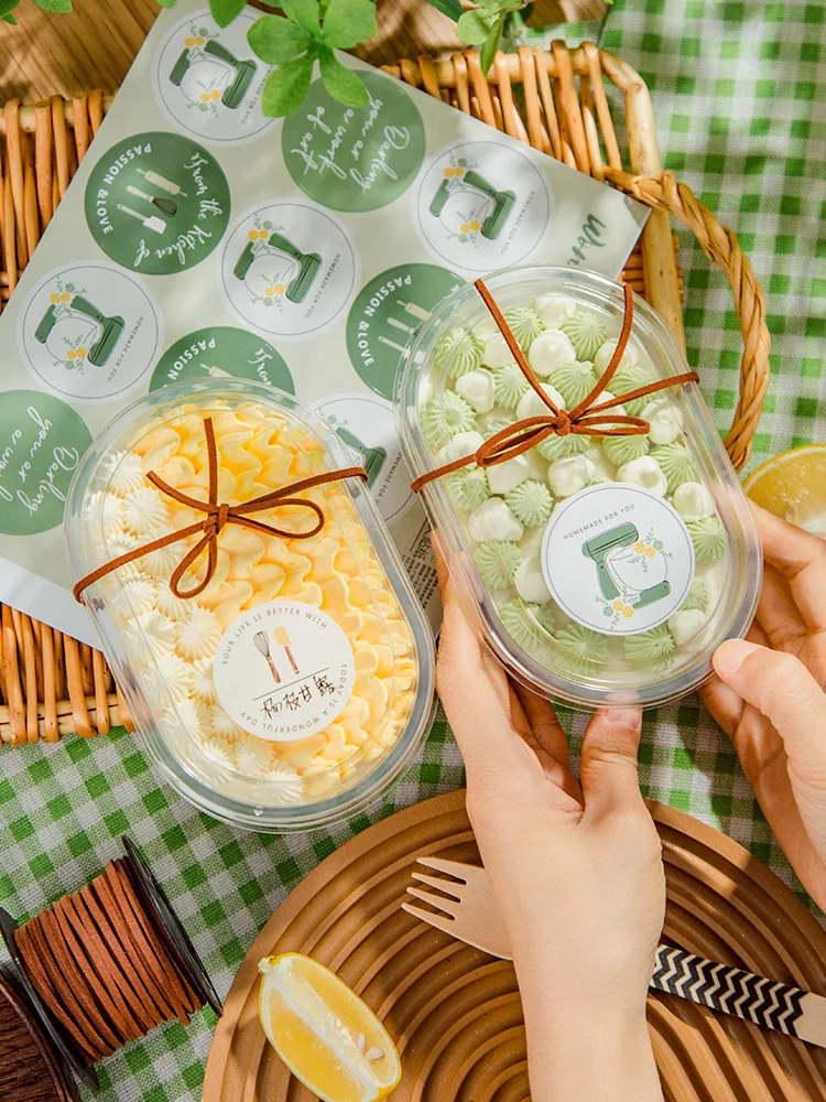 

50 шт., прозрачная пластиковая Одноразовая чашка для мороженого, 500 мл