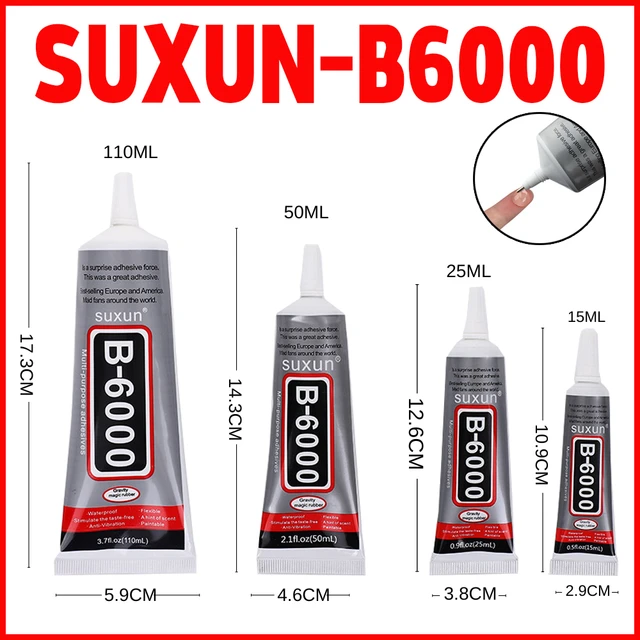 50/110ML E7000 Clear Contact DIY Cloth Fibre Fabric Adhesive