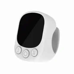 Bluetooth Ring Mouse with Touchscreen Remote Control - Lightweight Design for Multimedia Navigation (White)