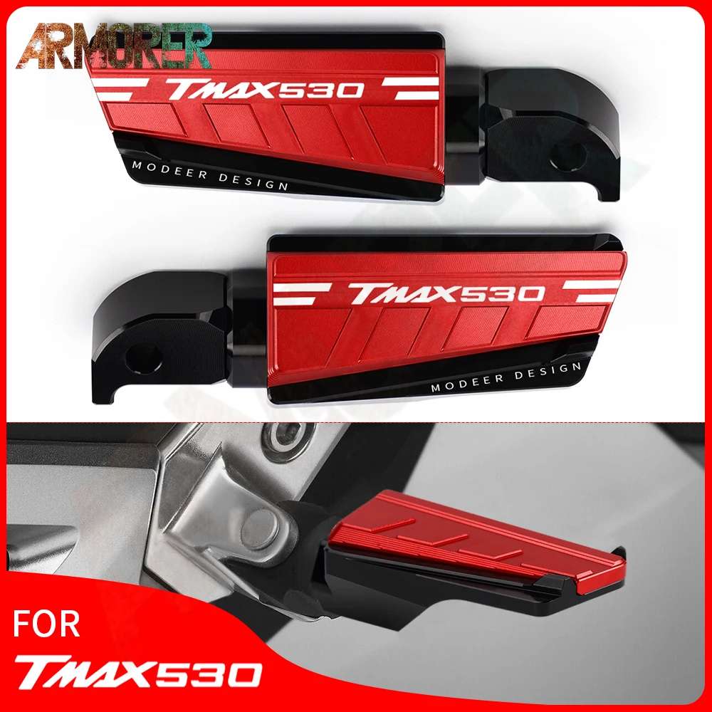 

2021 2022 2023 Motorcycle Accessories For YAMAHA TMAX 530 TMAX530 T-MAX 530 DX SX CNC Aluminum Rear Passenger Foot Peg Footrests