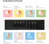 Portable Mini Dishwasher, Energy Star, Countertop, 6 Place Settings, with 8 Washing Programs, Speed, Baby-Care, ECO& Glass 6