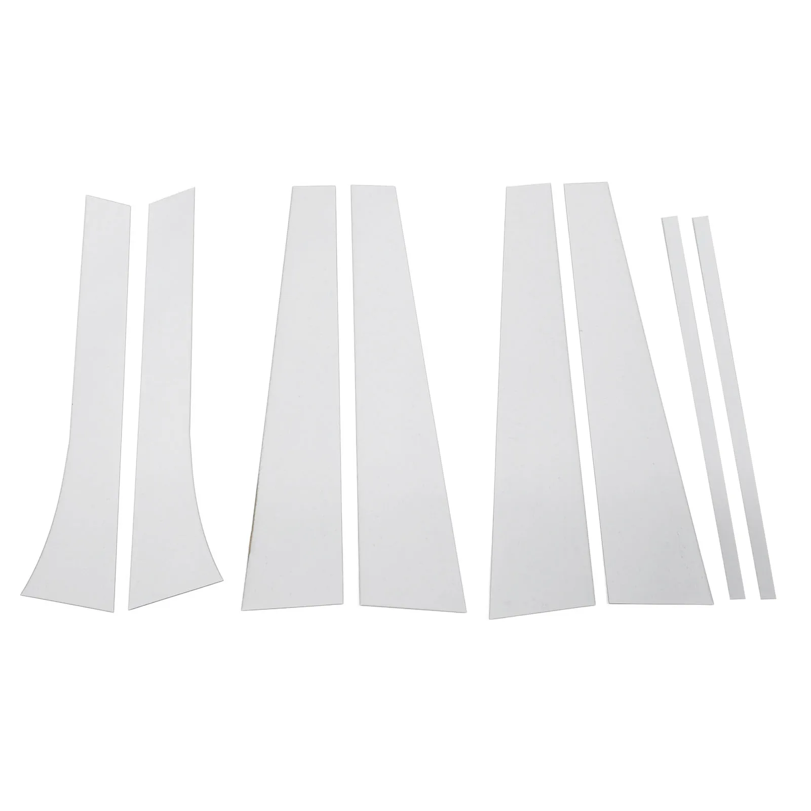 8pcs Pillar Post Trim High Strength PC Mirror Surface Style Chrome Door Window Pillar Cover Sticker