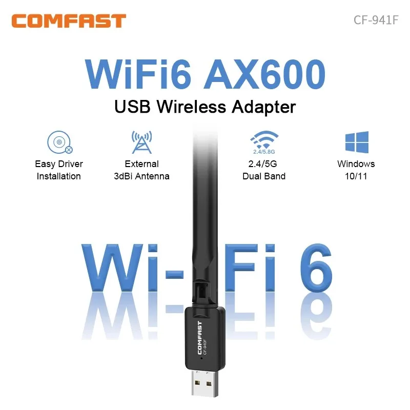 COMFAST Wifi 6 Placa De Rede 미니 Antena Wifi Usb ..
