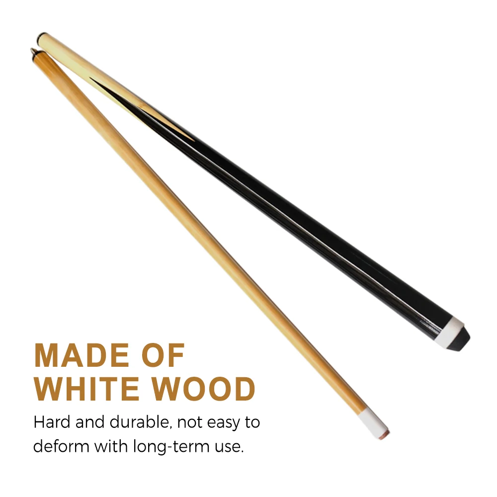 Billiards Cue Children's/Adult's Pool Stick Whitewood Rear Fork Design 1/2 Split Suitable for Home and Bar Accurate