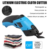 Electric Scissors Cloth Cutting Machine Lithium Charging Leather Sewing Tailor Scissor Tungsten Steel Blade Portable Hand Tool 2