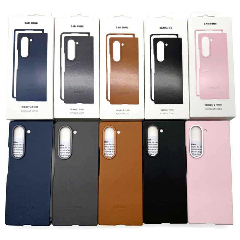 Samsung Galaxy Z Fold 6 Leather Case Luxury Soft Touch High Quality Eco-Leather Cover For Galaxy Z Fold 6 5G Kindsuit Case